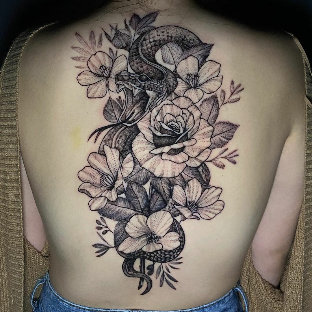 10 Best Snake And Rose Tattoo Ideas You Have To See To Believe! | Outsons | Men's Fashion Tips And Style Guides 1080_x_1080_jpg