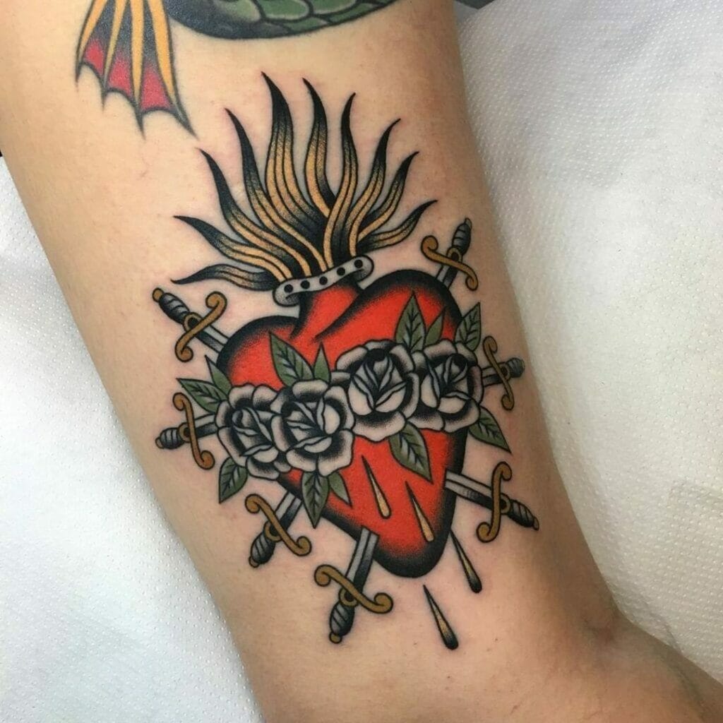 10 Best Traditional Heart Tattoo Ideas You Have To See To Believe! | Outsons | Men's Fashion Tips And Style Guides 1024_x_1024_jpg
