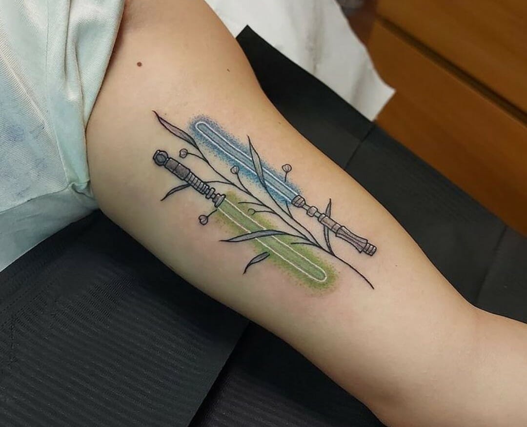 10 Best Minimalist Lightsaber Tattoo Ideas That Will Blow Your Mind! | Outsons | Men's Fashion Tips And Style Guides 875_x_1080_jpg