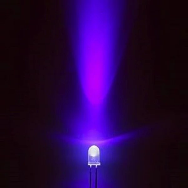 100pcs 5mm Ultraviolet 395nm 400nm UV LED Diode Li... – Grandado - Foto 4