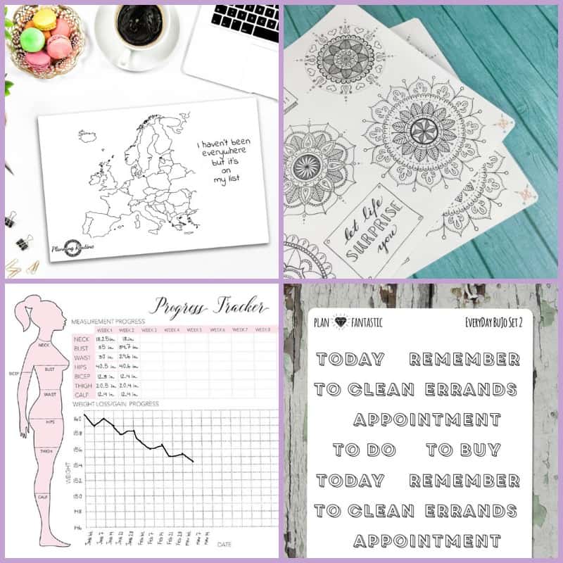 10+ Spiffy Planner Printables to Beautify Your Bullet Journal Page