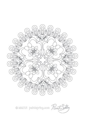 All the gates look like the alphabet t. Printable Mandala Coloring Book Get 3 Free Pages