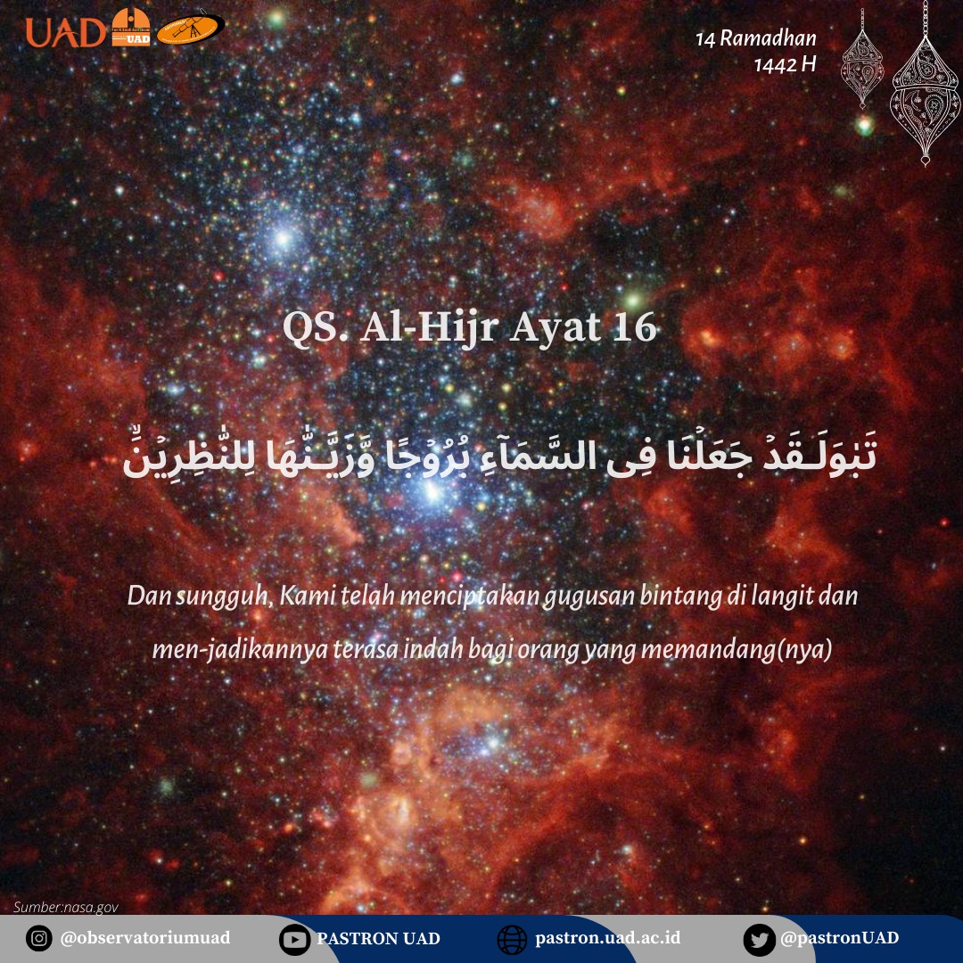 Kajian Ayat-ayat Kauniyah” Astronomi ” Ramadhan hari ke-Empat Belas – Pusat Studi Astronomi