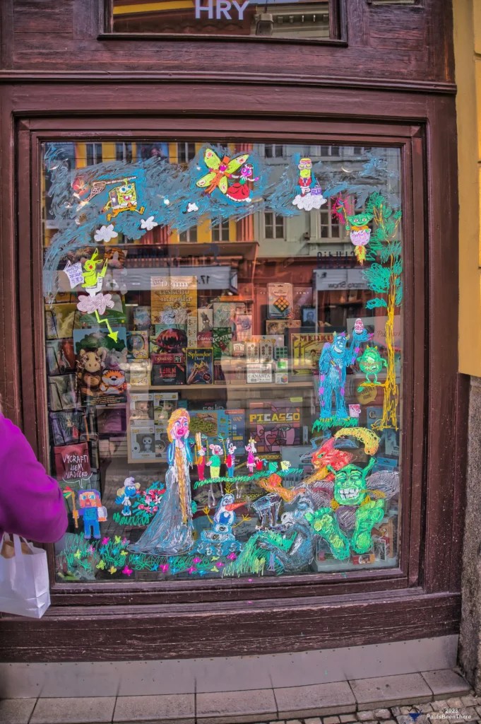 Creative bookstore window
