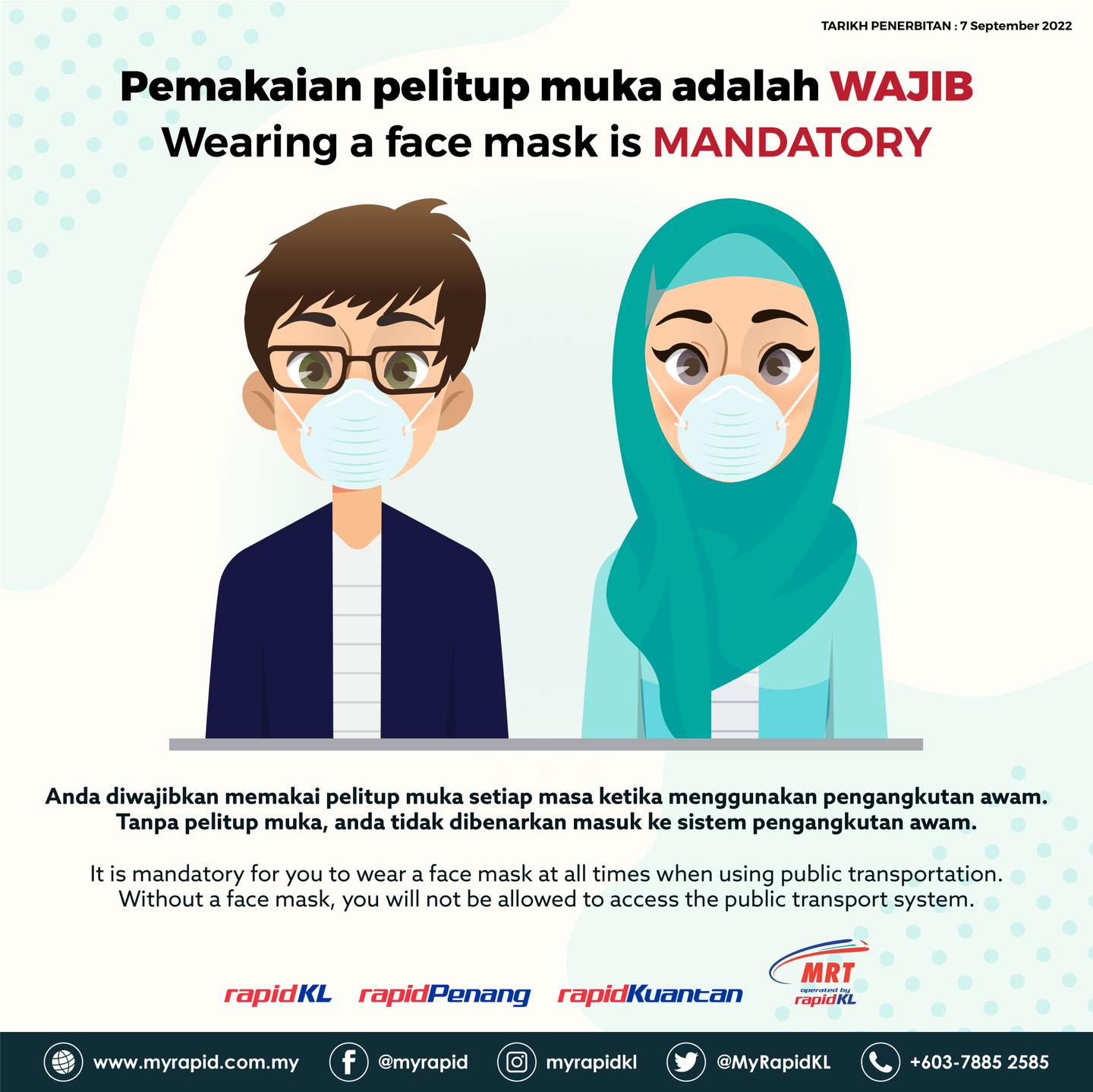 Rapid KL Mask Reminder