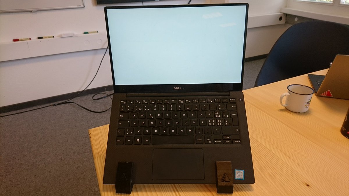 Pierre Yves Ritschard On Twitter Exoscale Laptop Stand 3d Printing Courtesy Of Speed Track