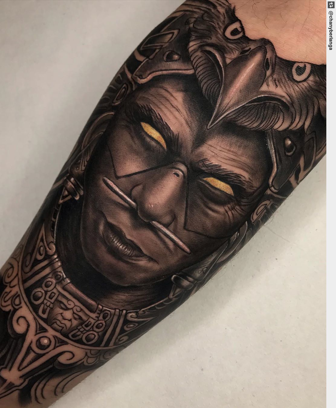People give each other crazy tattoos on 'how far is tattoo far?' but are the crazy tattoos real or fake on the reality show? Tattoo Ness On Twitter Huitzilopochtli Dios Azteca Del Sol En Proceso Tatuaje Tattooed Realistic Tattooartist Tattoo Inked Ink Tattooart Tattoos Https T Co 0swrylyv5e