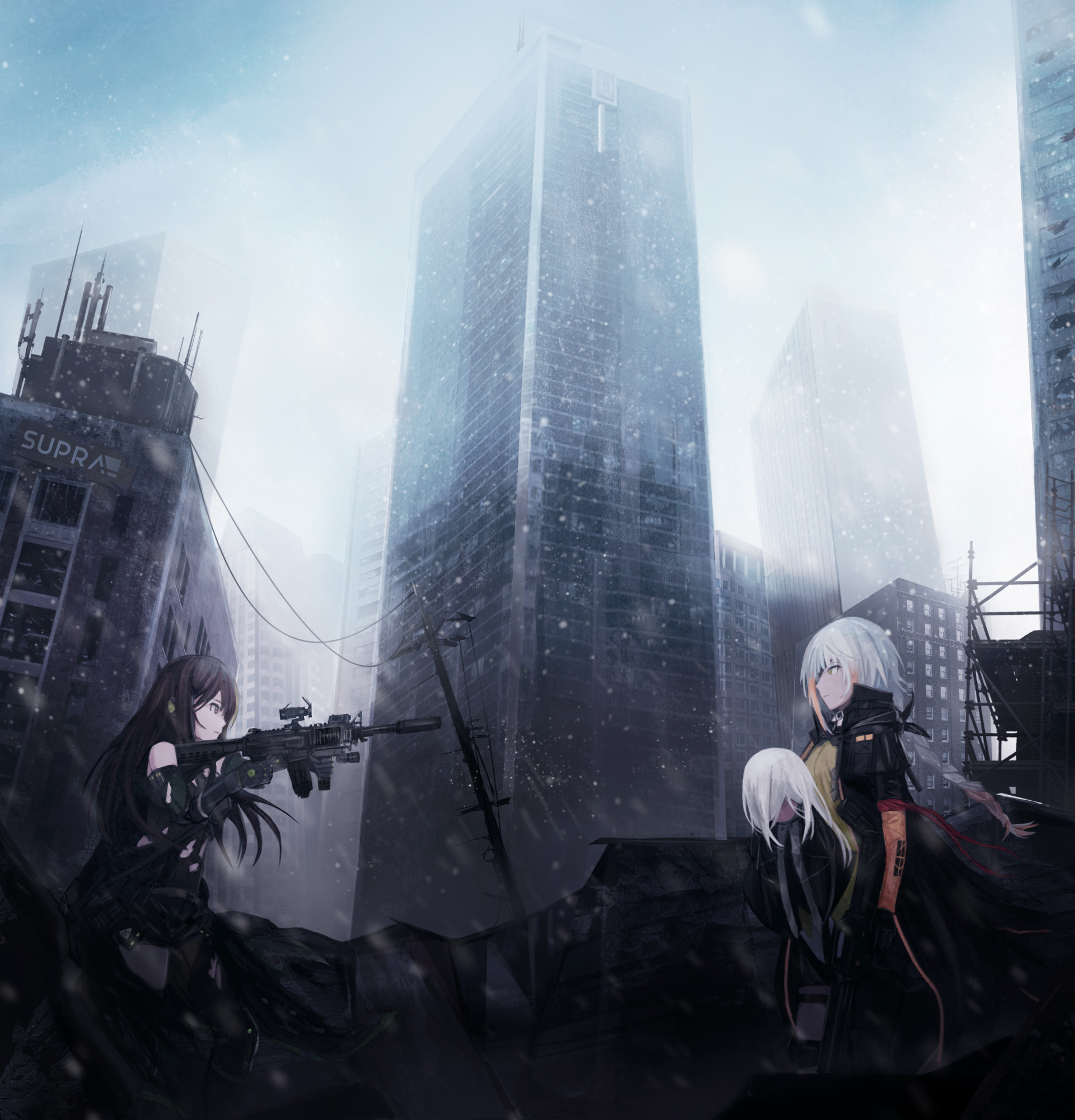 Comedy, romance, slice of life theme: Baguette Commissions Open On Twitter Illustration Commission Is Now Complete Girls Frontline Singularity M4a1mod X M16a1 Boss Thanks To Everyone Who Watched The Process On My Stream Vtuber Univirtuals