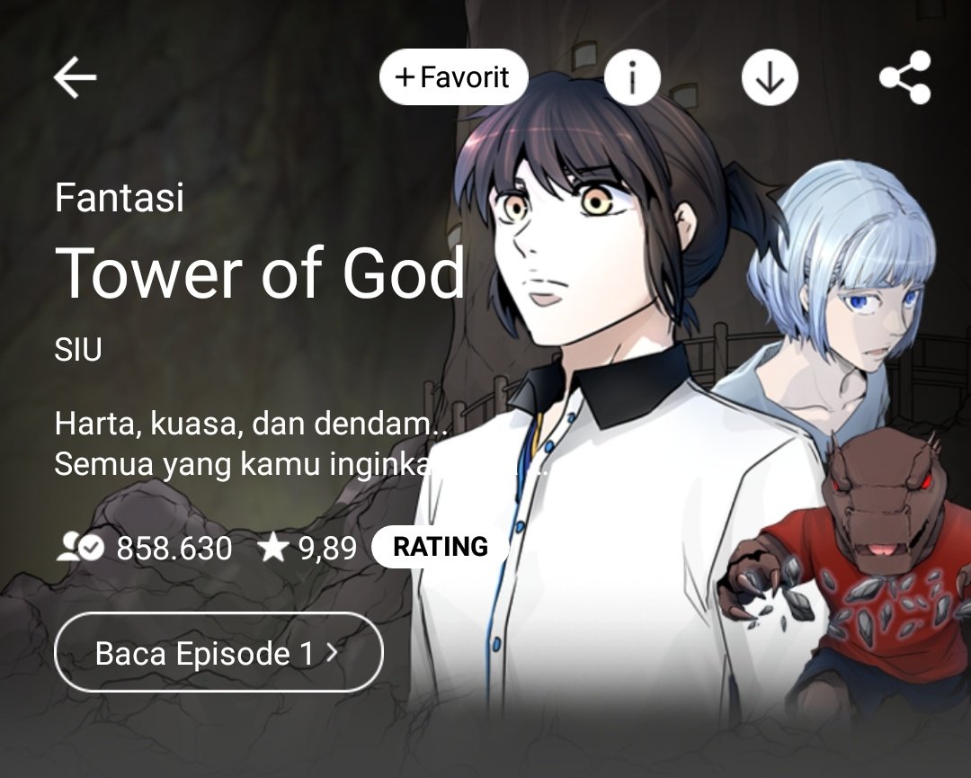 Seen in part or in whole by 464 users, rank: Miss All Sunday On Twitter Mencoba Menjelajah Episode Perdana Tower Of God Anime Adaptasi Dari Serial Webtoon Korea Dengan Judul Yg Sama Begitu Dengar Openingnya Style Lagunya Aneh Kayak Lagu Korea