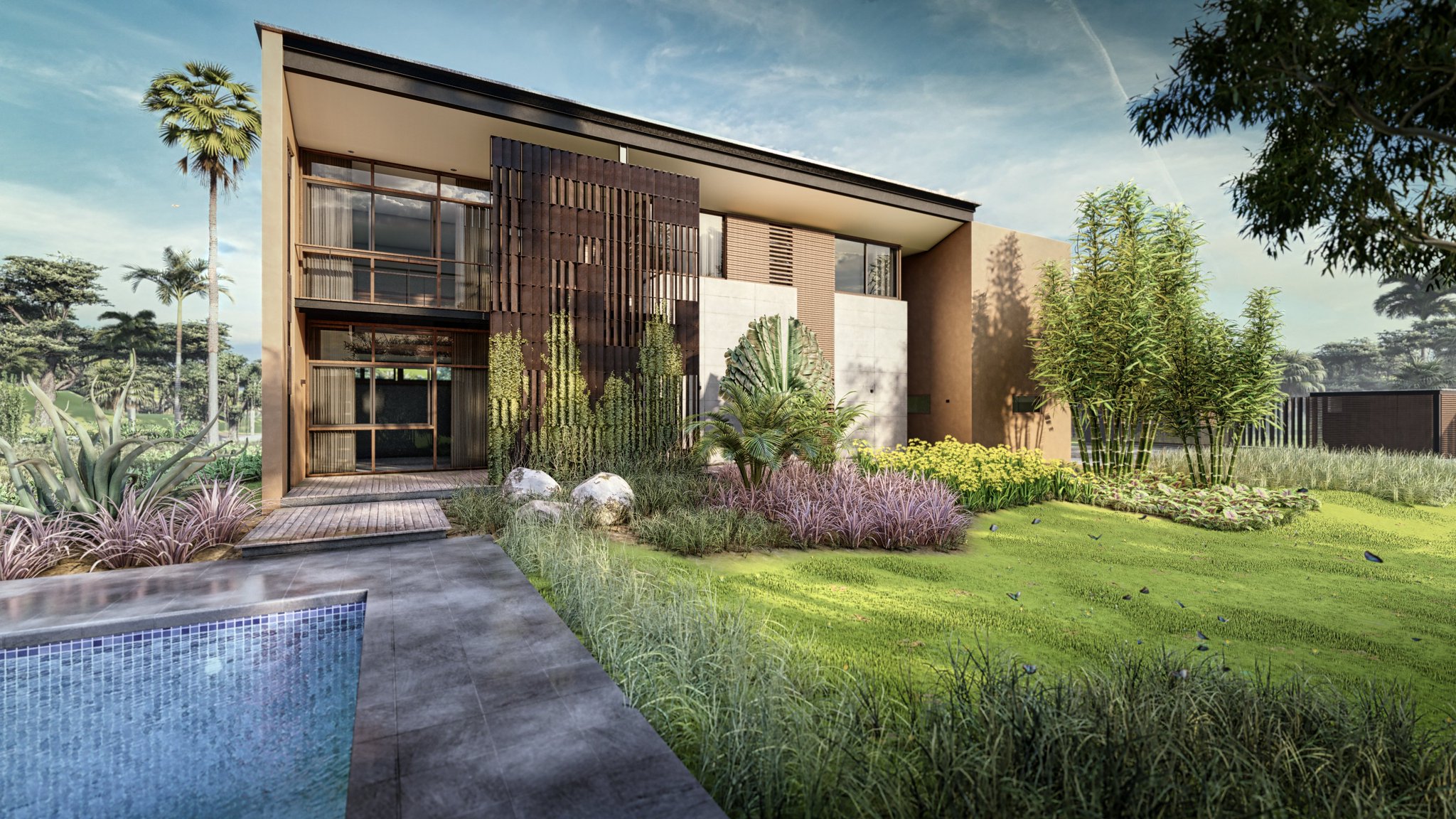 Lumion On Twitter With Their Legon City Loft Project In Accra Ghana Orthner Orthner Associates Used Lumion 10 3 To Show One Of Their Villa Designs Set In A Tropical Landscape And