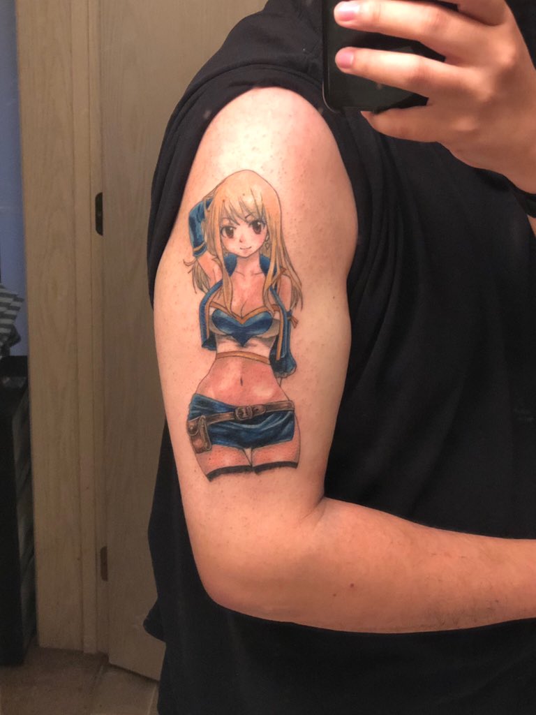 Rodney Newton No Twitter: "My First Tattoo Was Lucy Heartfilia, My Second Was My Nalu Tattoo, And My Third Was My Kaitou Kid Tattoo. #Fairytail #Nalu #Kaitoukid #Detectiveconan #Animetattoo #Animetattoos #Nationaltattooday Https://T.co/Pay0Lzuv3H" / 1024_x_768_jpg