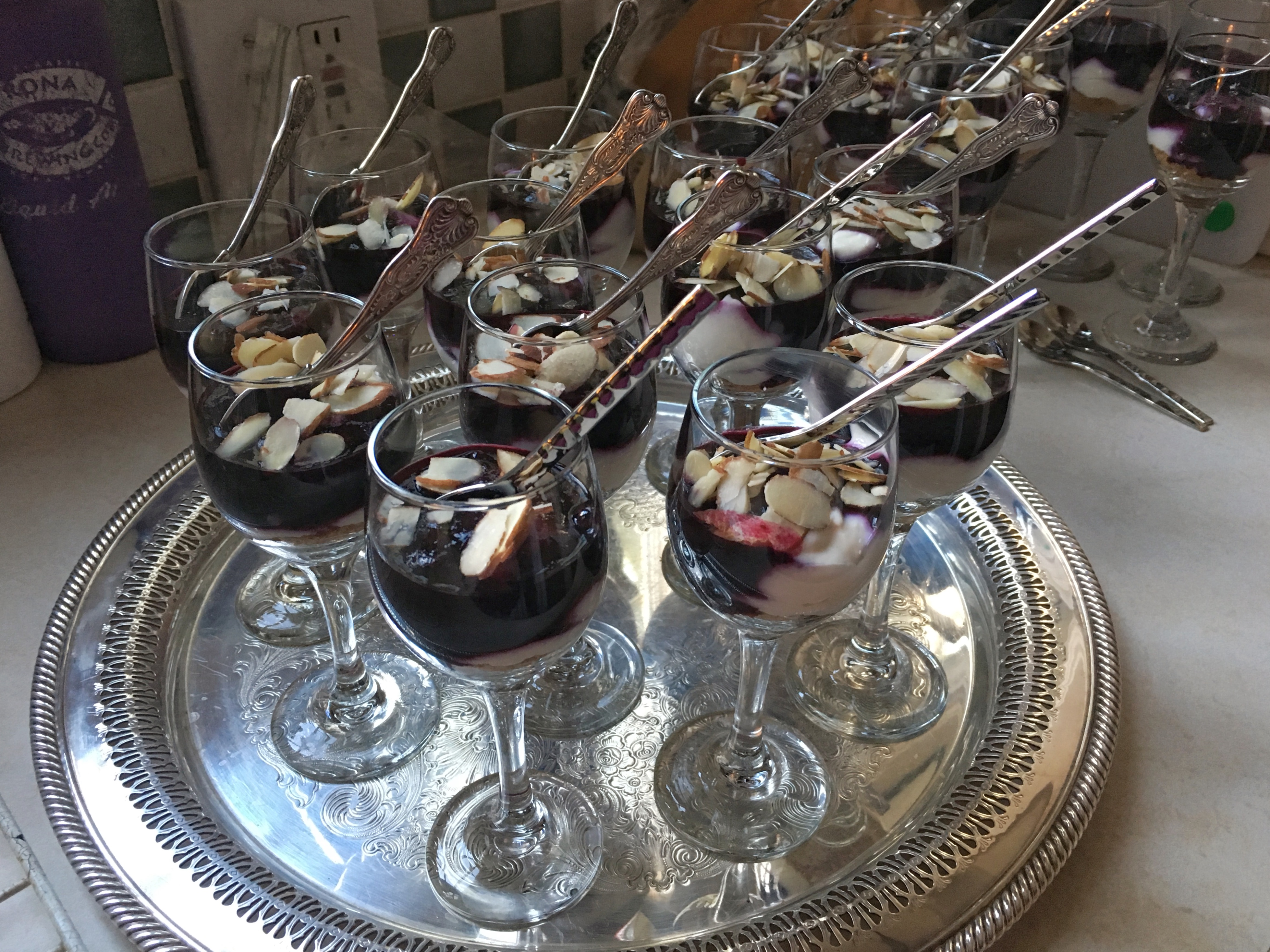 Get blackberry cheesecake squares recipe from food network. Blueberry Cheesecake Shooters Pdxknitterati