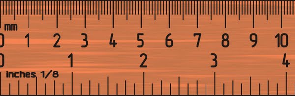 10 cm ruler actual size image