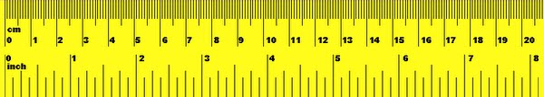 ruler actual size image