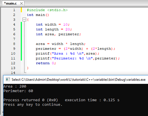 Difference Between Constant and Variable in C Programming - Pediaa.Com