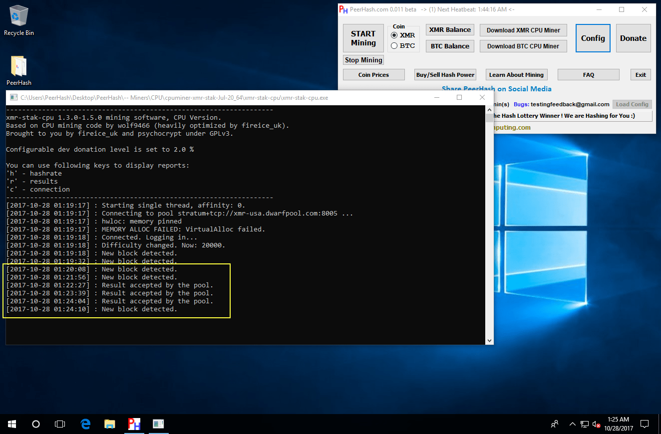 The first stage payload or when the miner tries to connect to mining pools. Xmr-Stak Cryptocurrency Mining Pool Connection Attempt