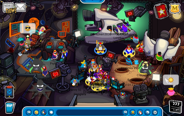 The game was sideloaded on a toshiba thrive, as it doesn't natively install from the android market. Space Squid Costume Club Penguin Tips Tricks