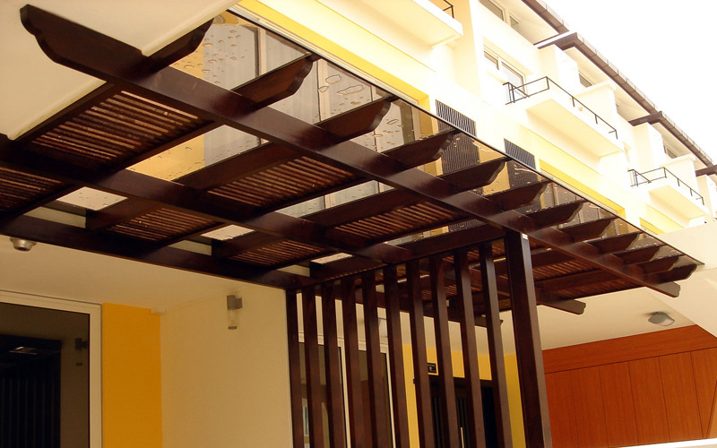 The downside is you will immediately run into several problems. Polycarbonate Roof Singapore, Wooden, Outdoor Roof Trellis
