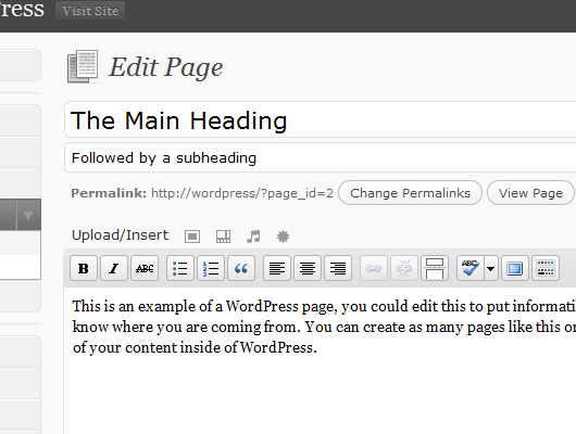 First thing you need to do is install and activate the comments like dislike plugin. Add Subheadings to Your Blog Posts with the SubHeading WordPress Plugin - Performancing