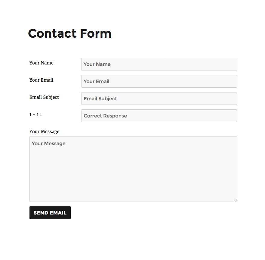 Er zijn twee soorten wordpress contact form plugins: WordPress Plugin: Simple Basic Contact Form | Perishable Press