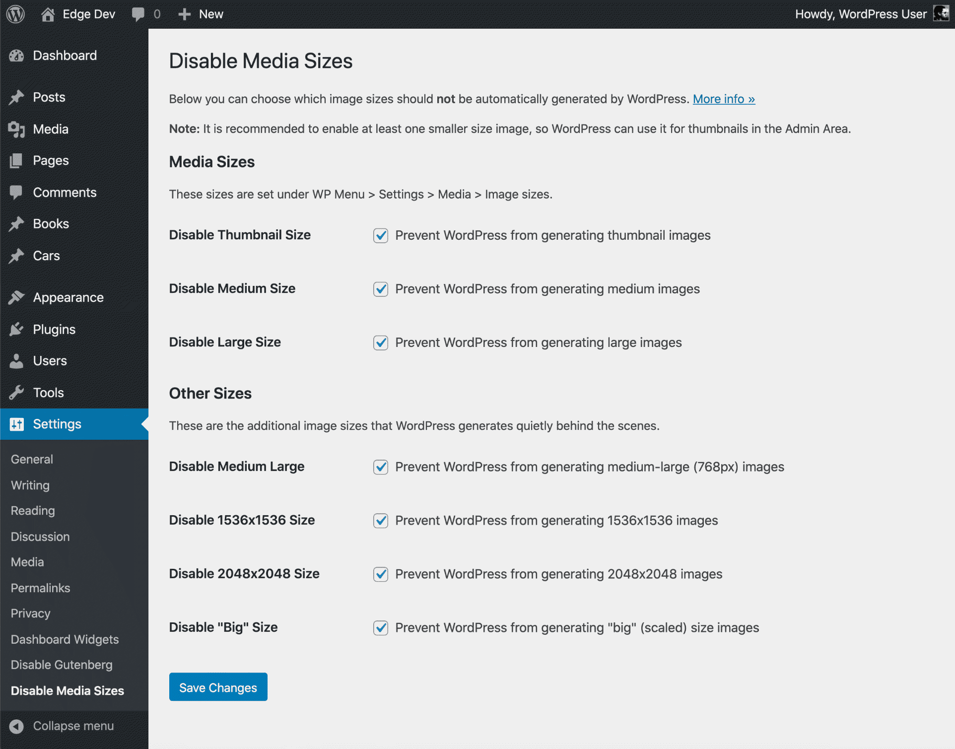 Go to all pages and choose the page you want to disable comments from. WordPress Plugin: Disable Media Sizes | Perishable Press
