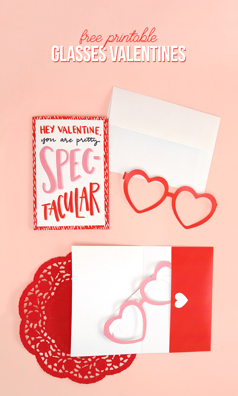 free printable valentine cards with heart glasses persia lou