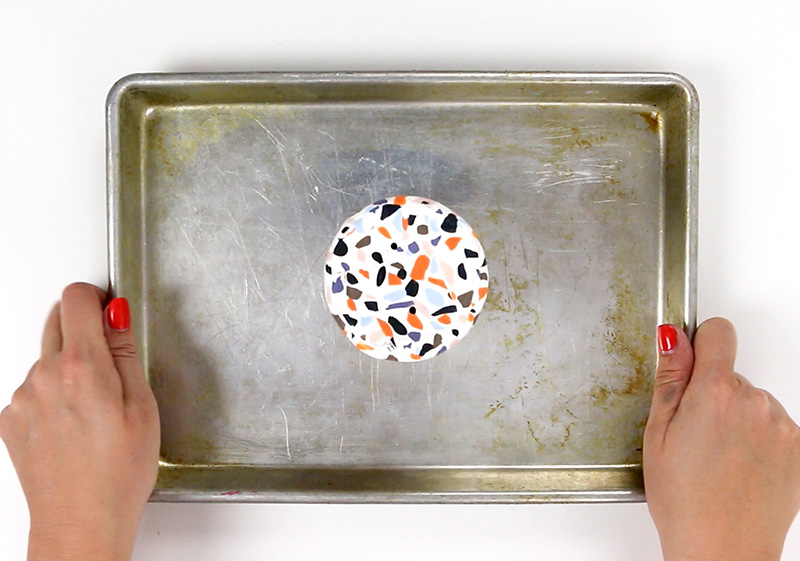 bake diy terrazzo planter