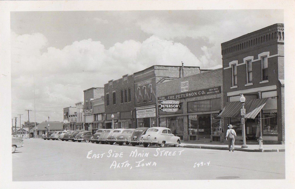 Iowa Old Main Street Postcards Peter D.
