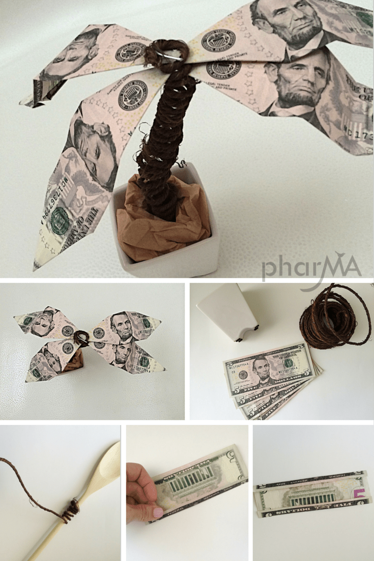 Origami Money Palm Tree