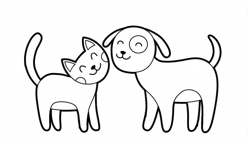Как научиться рисовать котика и собачку