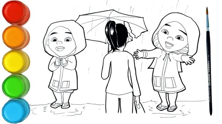 Banyak dah video yang dibuat cuma tak dapat nak edit. Menggambar Dan Mewarnai Upin Dan Ipin Naik Perahu Dengan Atuk Dalang Dayung Laju Laju Bstation