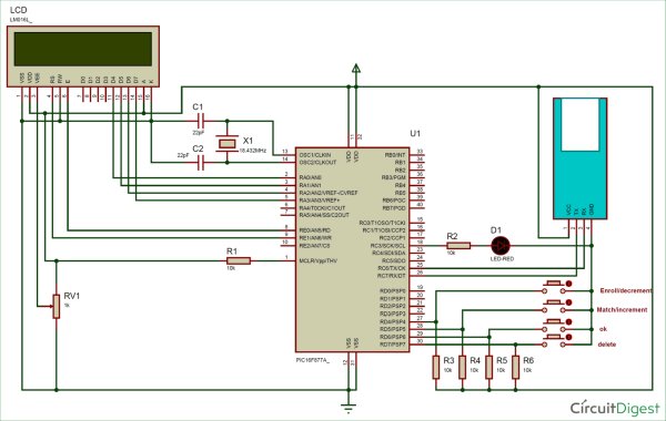 Fingerprint Sensor Circuit Diagram - Circuit Diagram