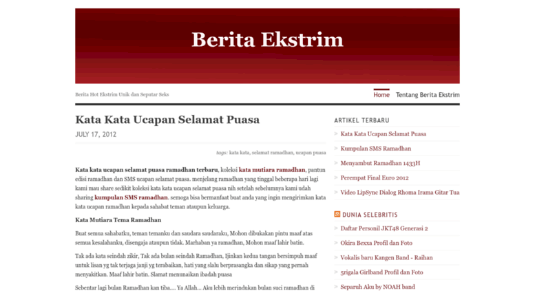 Namun seiring dengan berkembangnya teknologi dan . Access Beritaekstrim Wordpress Com Berita Ekstrim Berita Hot Ekstrim Unik Dan Seputar Seks