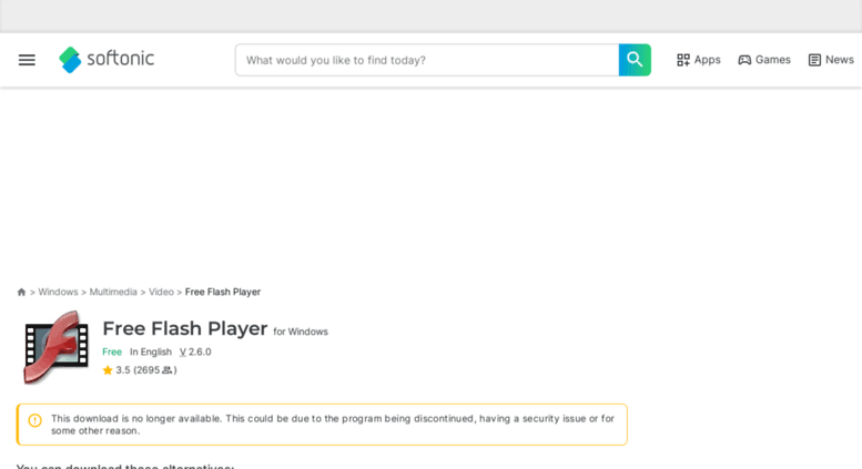 Imprescindible para disfrutar plenamente de la web con ie. Access Free Flash Player En Softonic Com Free Flash Player Download