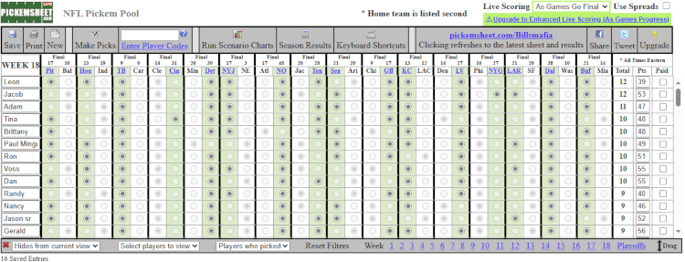 2021 nfl pick em wild card pick sheet. Nfl Pick Em Sheets And Pools