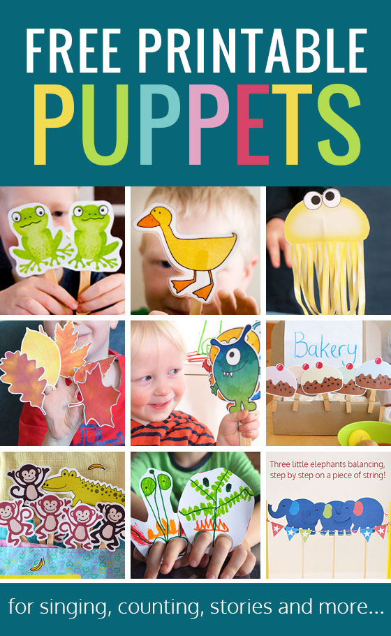 fabulous free printable puppets for kids picklebums