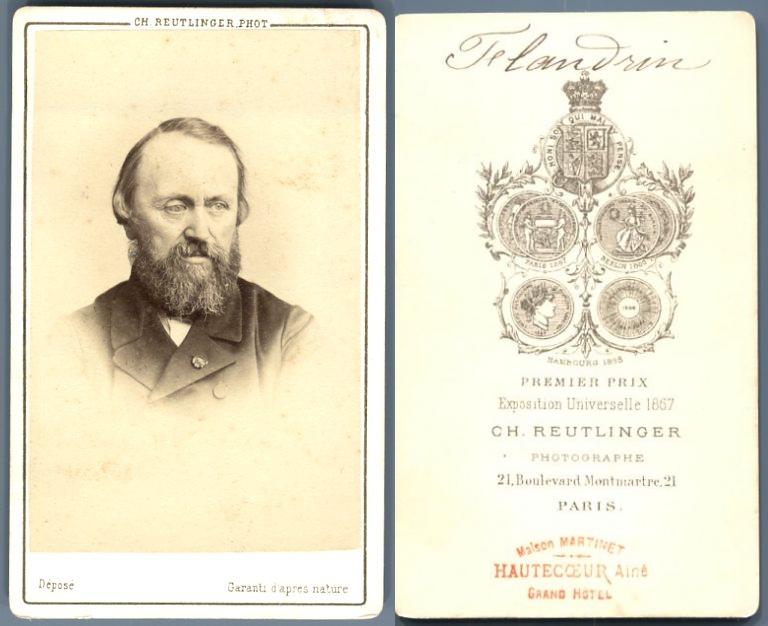 Reutlinger Paris Flandrin Peintre By Photographie Originale Original Photograph 1860 Photograph Photovintagefrance