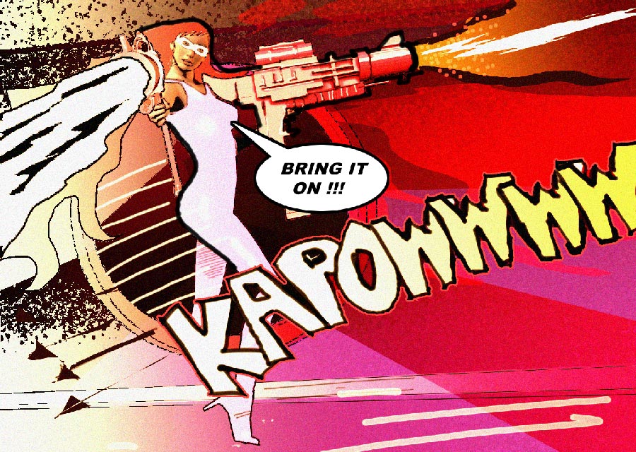 Retro Comic Book Art