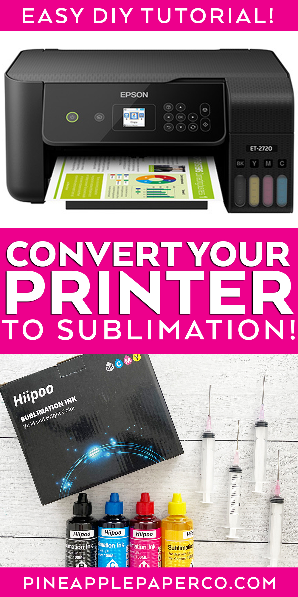 can you convert a printer to sublimation