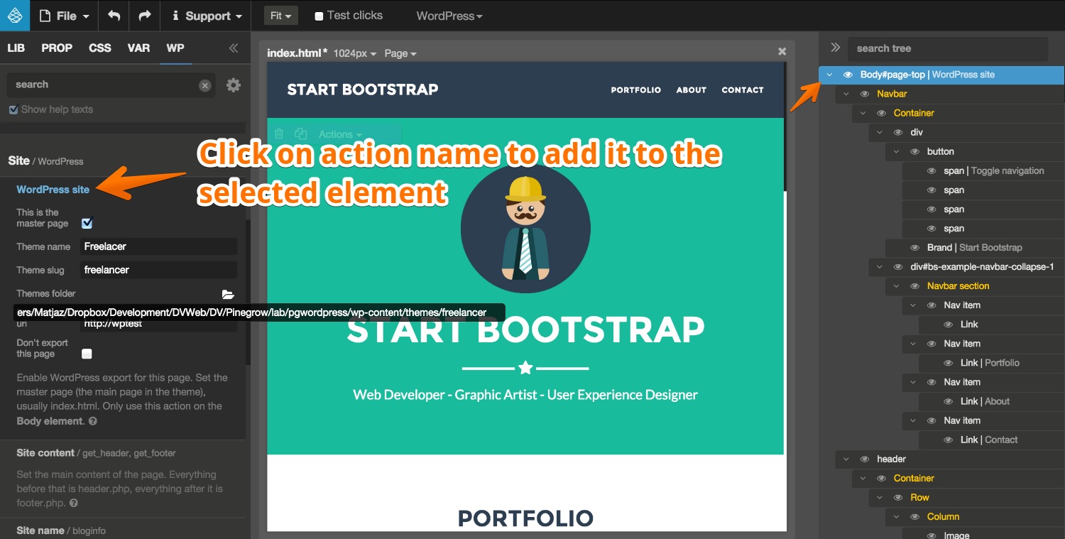 Learn more about how this. Converting HTML to WordPress | Pinegrow Web Editor