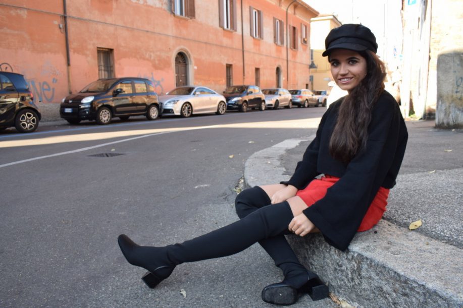 Botas mosqueteras de licra y gorra - Pink Lovely