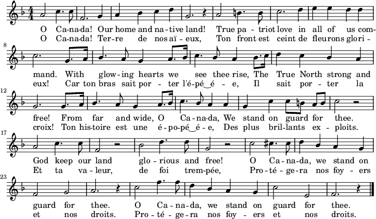 O Canada 歌詞 Anthems Chenzhek
