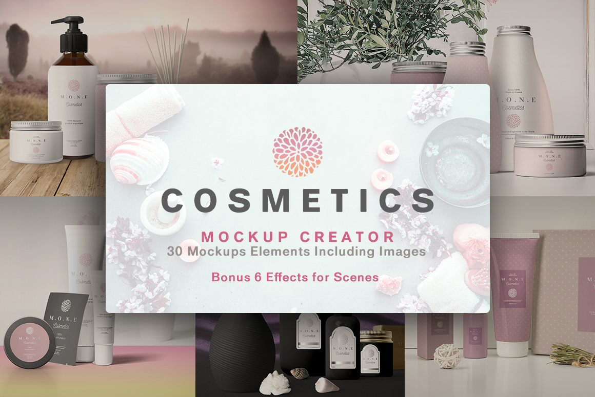 It is a photoshop mockup, so it is simple to edit with smart layers. Free Cosmetics Mockups 30 Elements Including Images