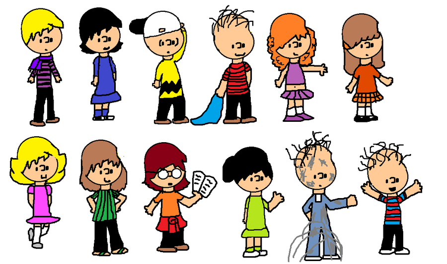 And how can you draw yourself as a. Drawn Peanuts Characters On A White Background Free Image Download