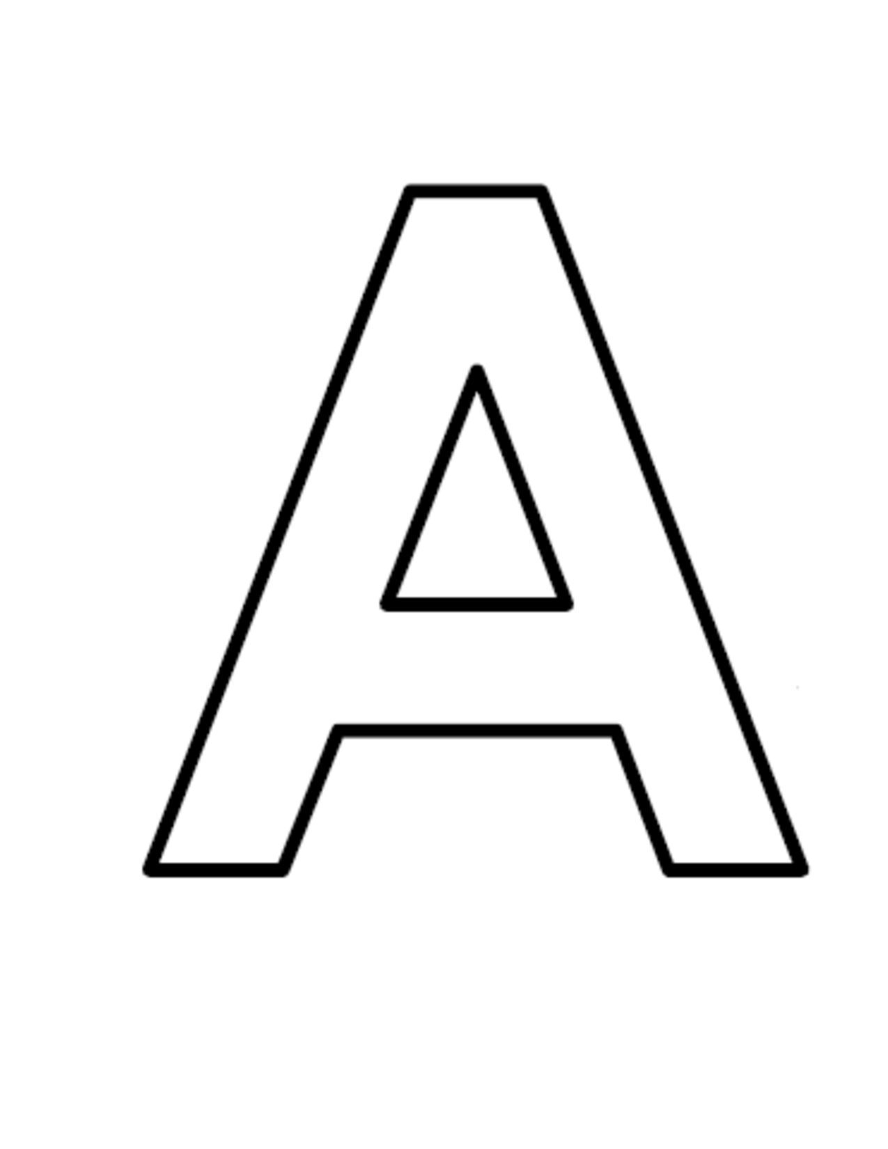 black and white block letter a free image download