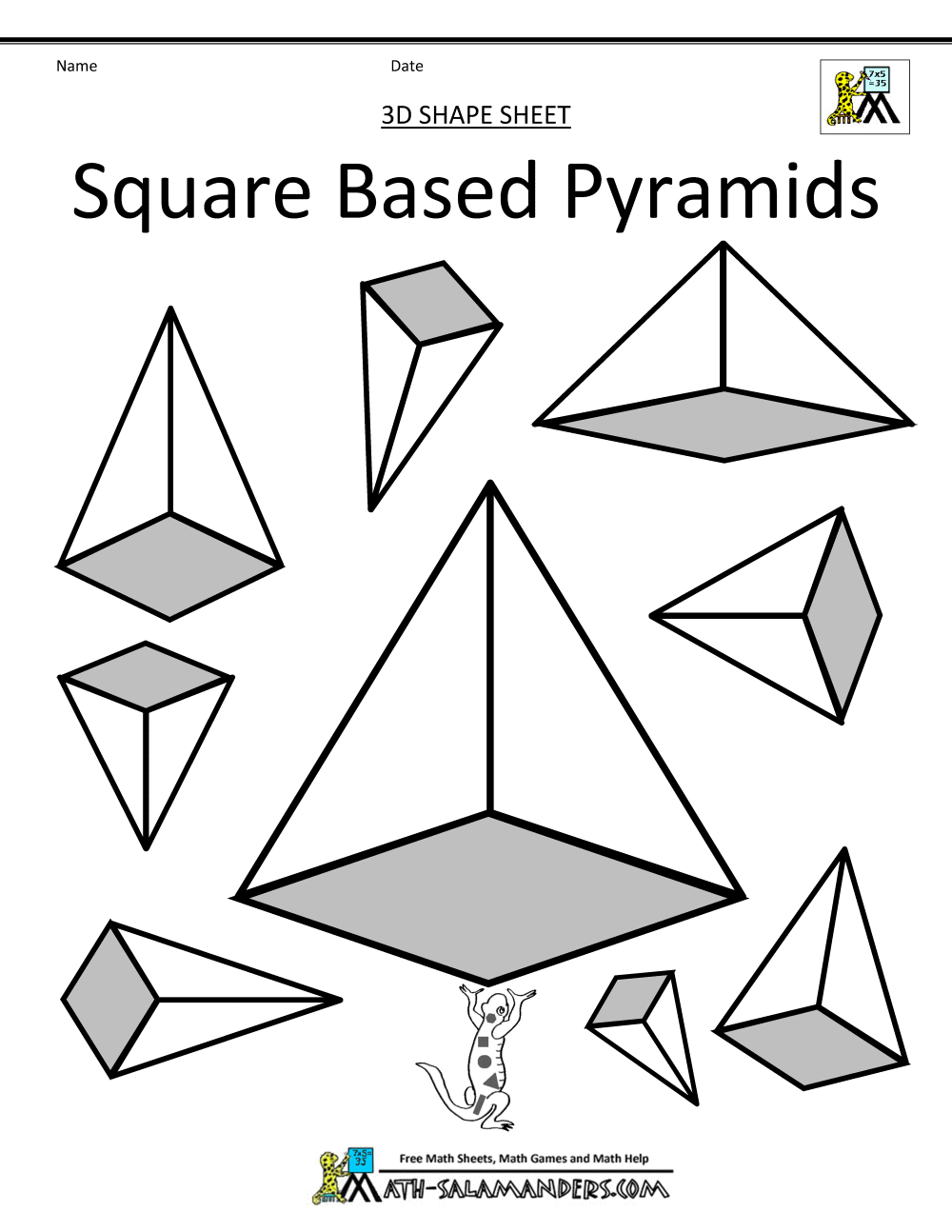 Foldable 3d Shapes Free Printable Nets 10 Best 3d Printable Shapes To
