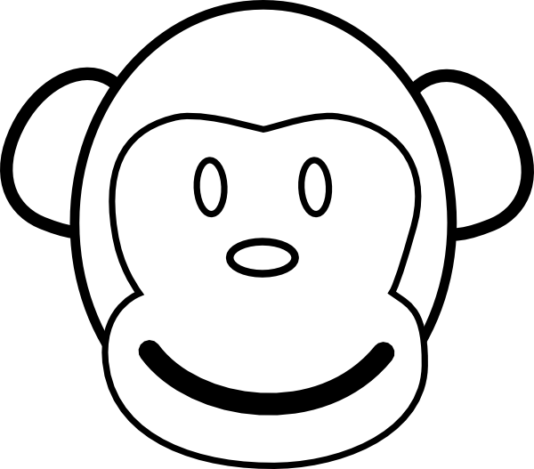 Sort free coloring pages by theme, show, or song. Monkey Face Coloring Page Free Image Download