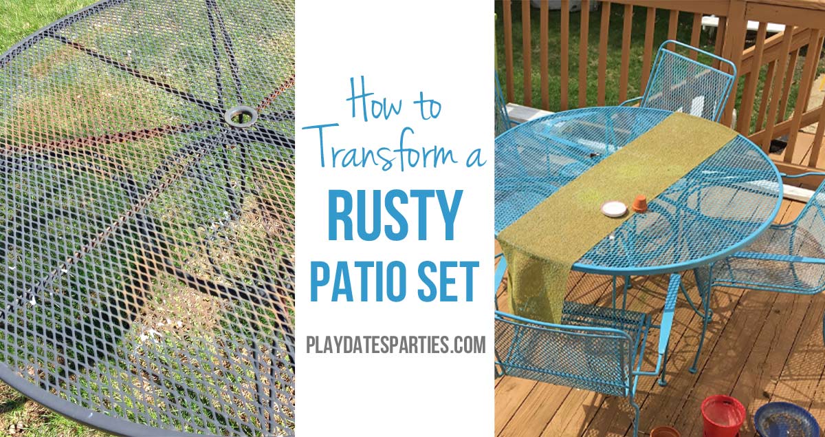 How to prepare metal patio furniture for painting · 1. How to Paint Rusted Patio Furniture