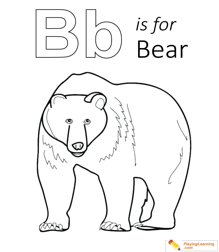 The spruce / kelly miller halloween coloring pages can be fun for younger kids, older kids, and even adults. B Is For Bear Coloring Page 03 Free B Is For Bear Coloring Page