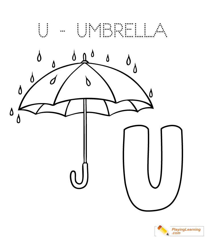Windows, mac, linux licence included with all files U Is For Umbrella Coloring Page Free U Is For Umbrella Coloring Page